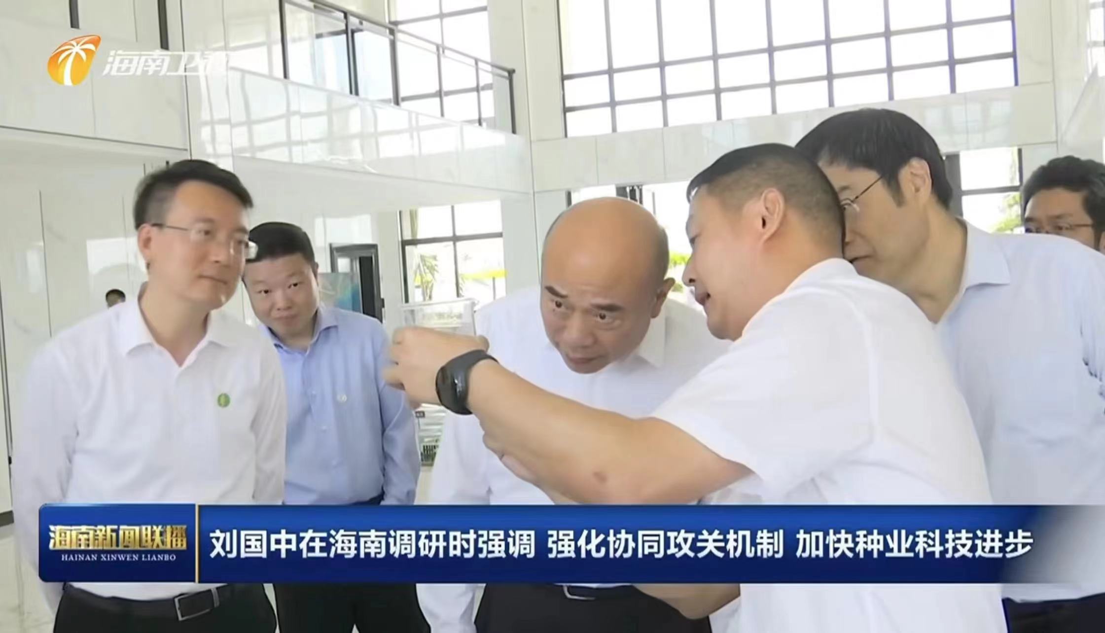 中共中央政治局委員，國(guó)務(wù)院副總理、黨組成員劉國(guó)中在海南調(diào)研時(shí)強(qiáng)調(diào) 強(qiáng)化協(xié)同攻關(guān)機(jī)制 加快種業(yè)科技創(chuàng)新